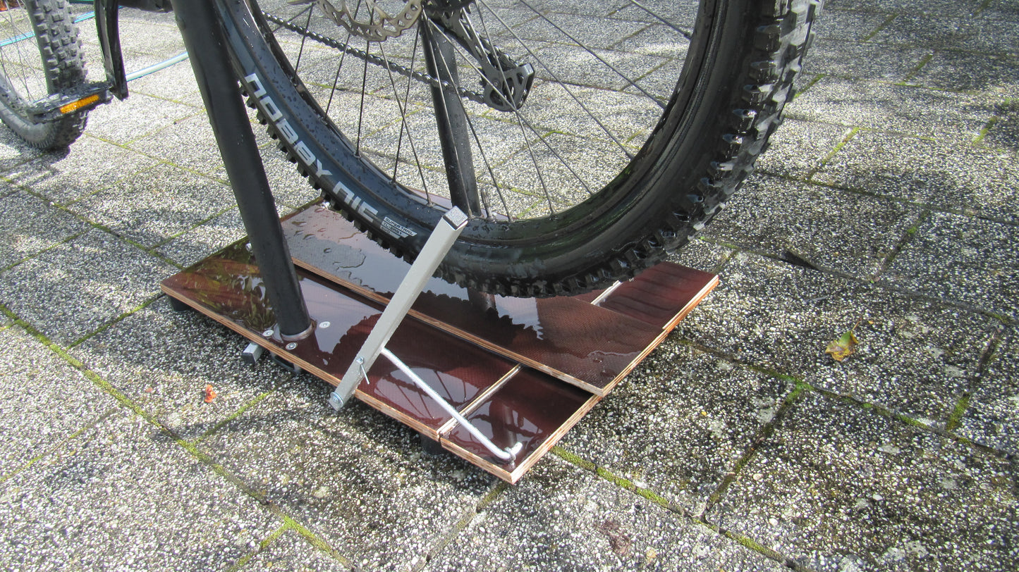 Handbremse, Feststellbremse, Wegrollsperrre Fahrrad MTB, einfache Wegfahrsperre