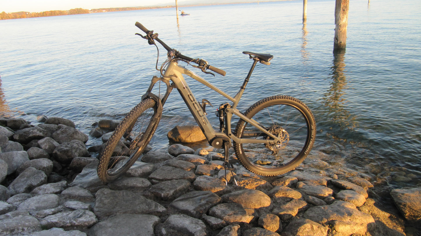 Handbremse, Feststellbremse, Wegrollsperrre Fahrrad MTB, einfache Wegfahrsperre
