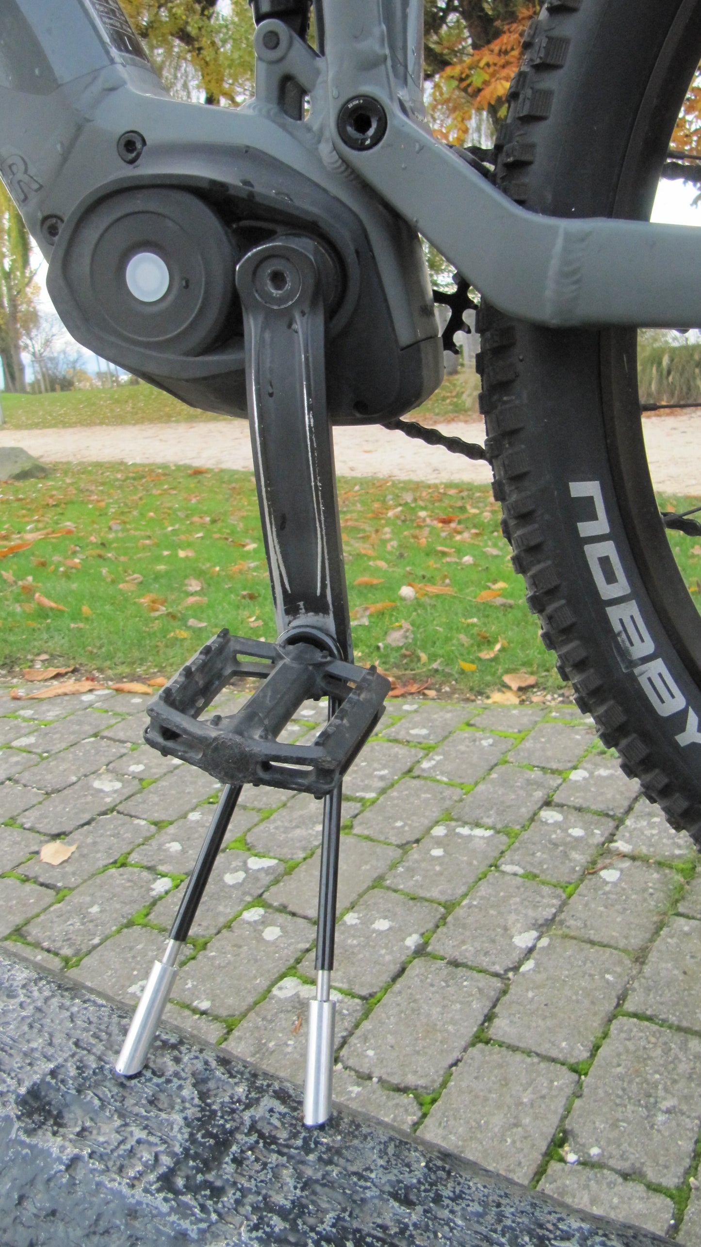 Handbremse, Feststellbremse, Wegrollsperrre Fahrrad MTB, einfache Wegfahrsperre