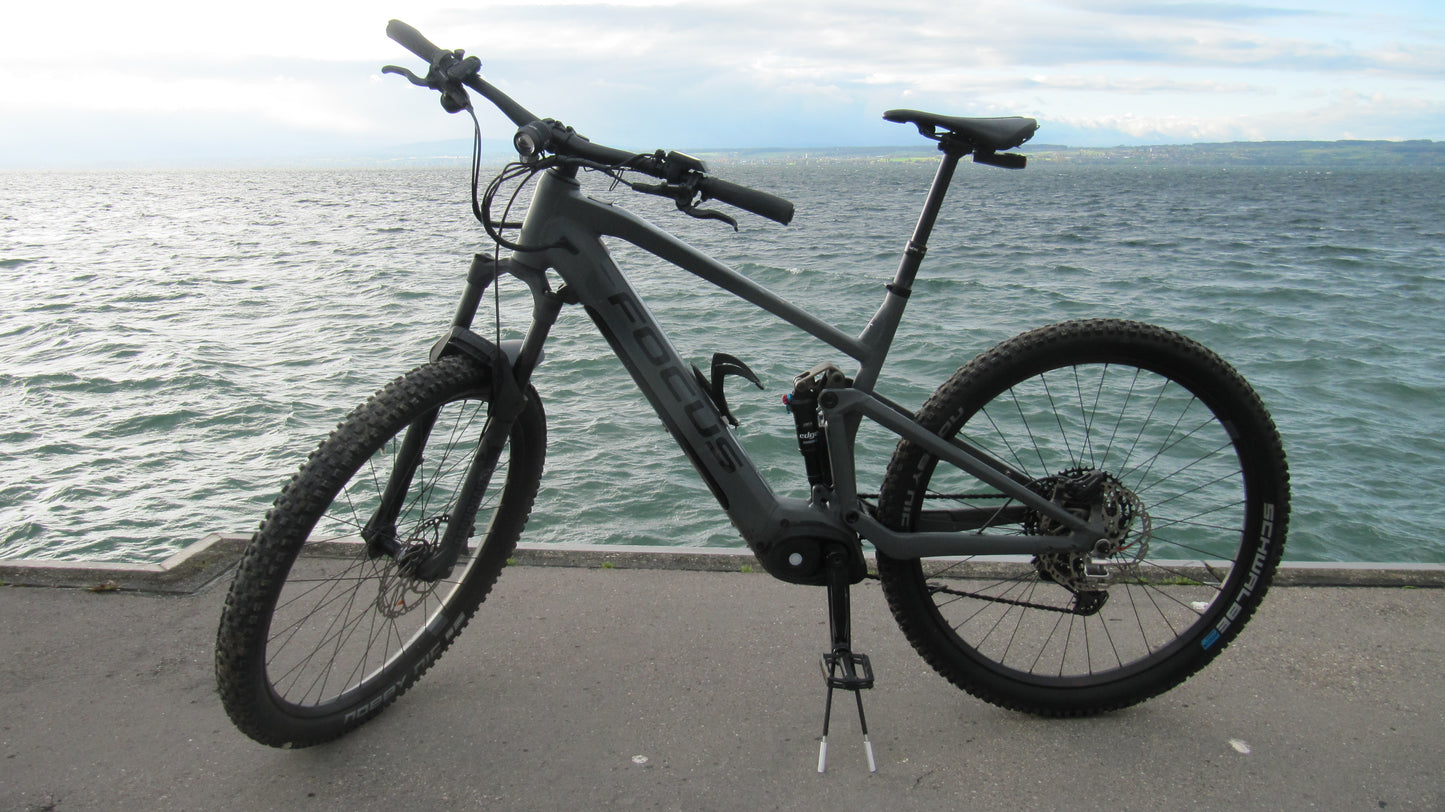 Handbremse, Feststellbremse, Wegrollsperrre Fahrrad MTB, einfache Wegfahrsperre