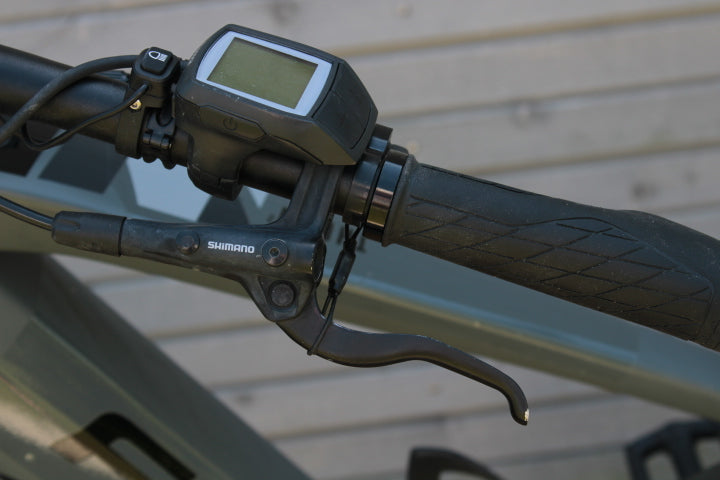 Handbremse, Feststellbremse, Wegrollsperrre Fahrrad MTB, einfache Wegfahrsperre