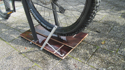 Handbremse, Feststellbremse, Wegrollsperrre Fahrrad MTB, einfache Wegfahrsperre
