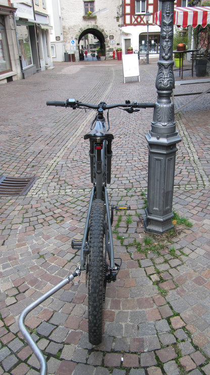 Handbremse, Feststellbremse, Wegrollsperrre Fahrrad MTB, einfache Wegfahrsperre