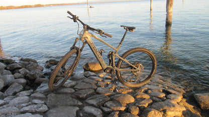Handbremse, Feststellbremse, Wegrollsperrre Fahrrad MTB, einfache Wegfahrsperre
