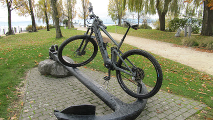 Handbremse, Feststellbremse, Wegrollsperrre Fahrrad MTB, einfache Wegfahrsperre