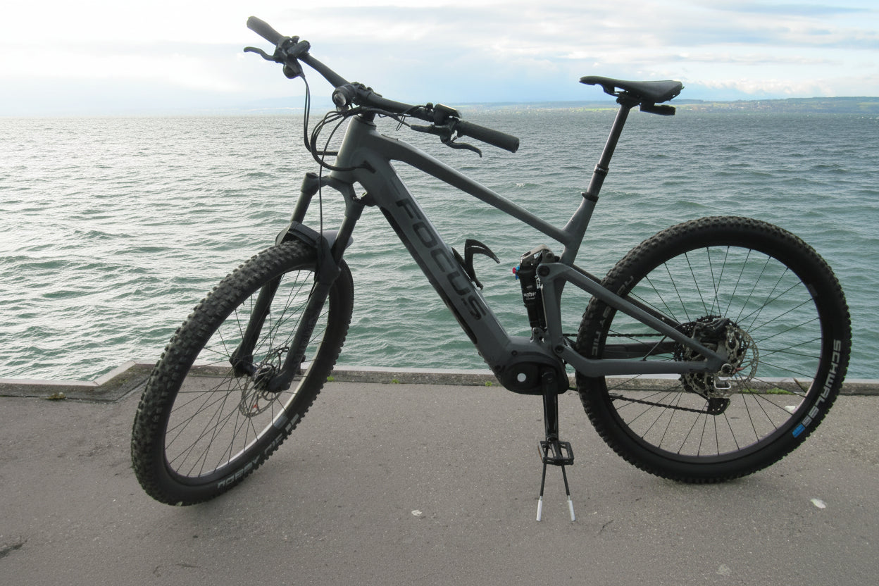 Handbremse, Feststellbremse, Wegrollsperrre Fahrrad MTB, einfache Wegfahrsperre