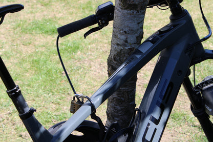 komb.Fahrrad-und Helmschloss im Lenker, FritzBikeLock, 6mm Stahlseil, Neu, innovatives Schloss,  FritzBikeCase optional