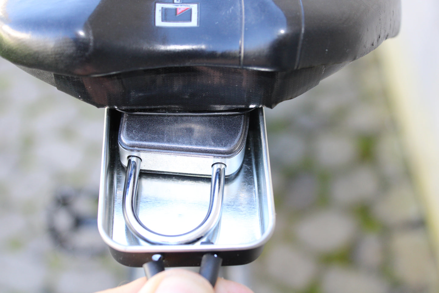 komb.Fahrrad-und Helmschloss im Lenker, FritzBikeLock, 6mm Stahlseil, Neu, innovatives Schloss,  FritzBikeCase optional