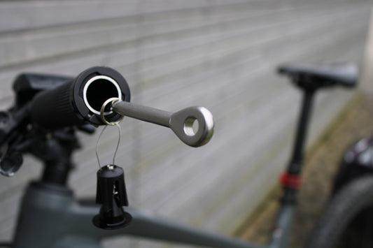 komb.Fahrrad-und Helmschloss im Lenker, FritzBikeLock, 6mm Stahlseil, Neu, innovatives Schloss,  FritzBikeCase optional