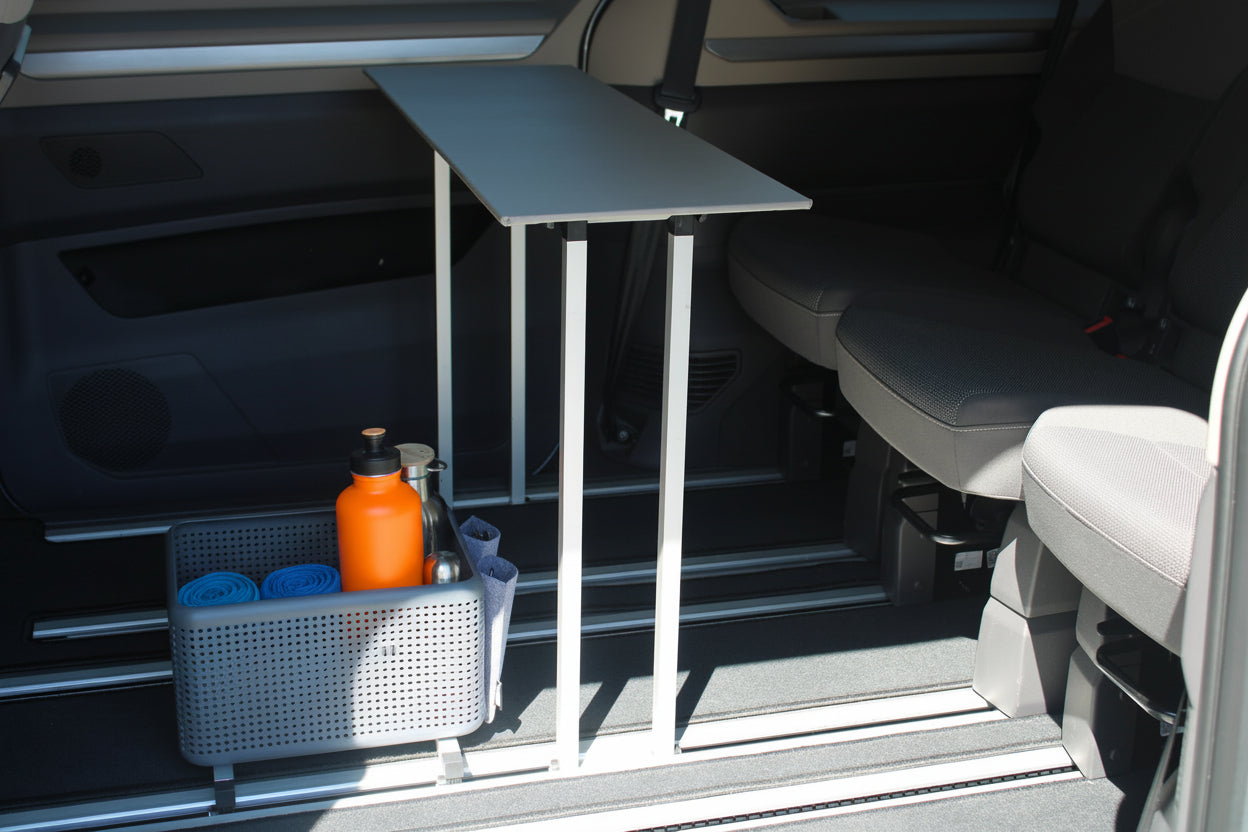 Box im Einsatz, Klapptisch bald im Angebot