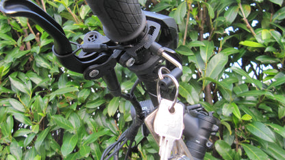 Handbremse, Feststellbremse, Wegrollsperrre Fahrrad MTB, einfache Wegfahrsperre