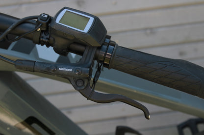Handbremse, Feststellbremse, Wegrollsperrre Fahrrad MTB, einfache Wegfahrsperre